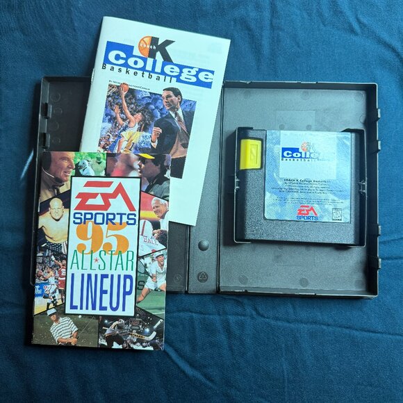 Coach K College Basketball Vintage Video Game (Sega) - Picture 4 of 5